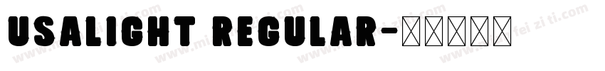 USALight Regular字体转换